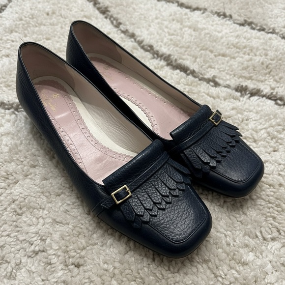 Brooks Brothers Dark Navy Blue Leather Loafers Women’s Size 8½ - Picture 2 of 12